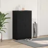 vidaXL Schuhschrank mit Regal Schwarz Eichen-Optik 59 x 35 Produktbild-Vorschau 2