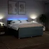 vidaXL Boxspringbed met matras, donkergrijs, 180x200 cm, Productafbeelding-voorbeeld 5