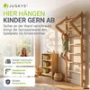 Dětské dřevěné žebřiny s hrazdou, kruhy, provazovým Náhled obrázku produktu 15
