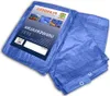 A folded blue tarp is shown on a white background. Produktbild-Vorschau