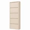 Alveon Schuhkipper Metall 5 Klappen schmal 51 x 15 x 170 cm Produktbild-Vorschau 1