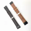 Two leather watch straps are laid out diagonally on a white background. Produktbild-Vorschau