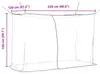vidaXL Moskito-Netz für das Bett 156 Mesh Schwarz 220 x 120 Produktbild-Vorschau 7