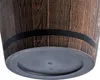 Close-up view of the bottom part of a planter with a wood-like texture. Náhľad obrázku produktu