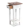 A small wooden side table with a drawer and a shelf, photographed against a white background. Náhled obrázku produktu