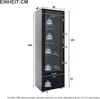 okwish Vitrine,Schwarze Hochglanzvitrinen mit Glastüren und Produktbild-Vorschau 8