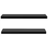 vidaXL Étagères suspendues 2 pcs. noir 120x20x3,8 cm Voir les images du produit 3