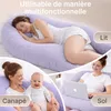 Oreiller ELONEO pour dormir sur le côté avec housse, Voir les images du produit 4