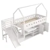 Flieks Etagenbett 90x200cm mit Rutsche, Kinderbett Hausbett Produktbild-Vorschau 8