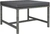 Möbel Modular-Fußhocker mit Kissen Grau Poly Rattan - Produktbild-Vorschau 1