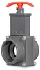 PVC Absperrschieber beidseitig Ø 50 mm Klebemuffe Produktbild-Vorschau 1
