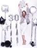 PartyDeco FB10M-7-018, Hračkársky balón, Fólie, Strieborná, Náhľad obrázku produktu 3