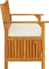 vidaXL Banc de rangement de jardin en bois d'acacia massif Voir les images du produit 4