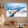 MuchoWow® Poster Kaffee in der Winterlandschaft der Schweiz Produktbild-Vorschau 6