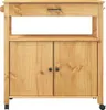 vidaXL Küchenwagen MONZA 84x40x88,5 cm Massivholz Kiefer Produktbild-Vorschau 5