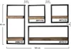 Hoyz - Wandregal Edge - 65cm - Akazienholz Produktbild-Vorschau 7