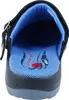 The image shows the inside of a black shoe with a blue insole. Produktbild-Vorschau