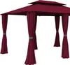 paramondo Comfort Gartenpavillon, 4 x 3 m, bordeaux + Wände Produktbild-Vorschau 2