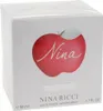 A white box with a red apple logo and text for Nina Ricci perfume. Náhľad obrázku produktu