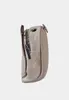 A side view of a small beige coin purse with a silver zipper. Produktbild-Vorschau