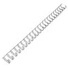 Drahtbinderücken, 2:1, silbern, 9,5 mm, 100 Stück, für ca. Produktbild-Vorschau 2