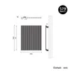 SONNI 630×850mm Antracyt Jednowarstwowy grzejnik płytowy Podgląd zdjęcia produktu 8