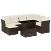 The Living Store 8-tlg. Garten-Sofagarnitur mit Kissen Produktbild-Vorschau 3