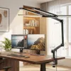 24W Schwarz Schreibtischlampe Doppelkopf Led Monitor Lampe Produktbild-Vorschau 5
