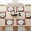 Platzmatten 6er Set, Tischset gewebt 45x30 cm, Platzset Produktbild-Vorschau 5