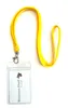 1x Ausweis-Set Ausweisset Umhängeband GELB Lanyard Produktbild-Vorschau 2