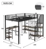 Flieks Etagenbett Metallbett 120x200cm mit Schreibtisch, Produktbild-Vorschau 7