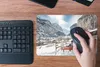 MuchoWow® Mauspad Mousepad Mann auf einer Bank im Winter in Produktbild-Vorschau 4
