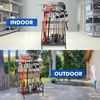 Gartenwerkzeug-Aufbewahrungsregal mit Haken und Rädern, Produktbild-Vorschau 6