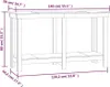 vidaXL Banco da lavoro 140x50x80 cm in legno di pino Anteprima dell’immagine prodotto 8