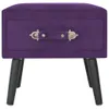 Nachttisch Dunkelviolett 40 x 35 x 40 Samt , Nachttische & Produktbild-Vorschau 4