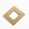 A single gold-colored diamond-shaped frame with a square opening in the center, shown against a white background. Produktbild-Vorschau