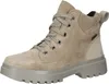 A single beige leather boot with a gray sole is shown against a white background. Produktbild-Vorschau