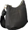 A black shoulder bag is shown against a white background. Produktbild-Vorschau
