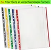 TimeTEX Prospekt-Hüllen A4 mit Duplex-Farbstreifen, 50 Produktbild-Vorschau 2