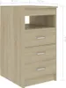 vidaXL Credenza con cassetti in rovere Sonoma 40x50x76 cm Anteprima dell’immagine prodotto 8