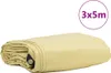vidaXL Plachta 650g / m² Béžová 3 x 5 m Plátno s PVC Náhľad obrázku produktu 1