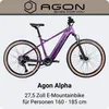 Agon Alpha E Bike Mountainbike sunrise black metallic Produktbild-Vorschau 2