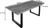 A dining table with dimensions indicated by text overlays. Produktbild-Vorschau