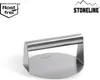 A stainless steel burger smasher on a white background. Anteprima dell’immagine prodotto
