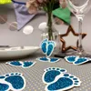 Oblique Unique 10 Konfetti Baby Füßchen für Junge Baby Produktbild-Vorschau 4