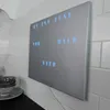 WordClock Jupiter Plain Gray - elegante Wortuhr in Deutsch Produktbild-Vorschau 12
