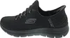 A side view of a black Skechers Slip-Ins shoe. Voir les images du produit