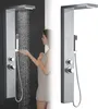 A woman is showering with a modern shower panel system. Náhľad obrázku produktu