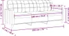 vidaXL 3-Sitzer-Sofa Hellgrau 180 cm Stoff Produktbild-Vorschau 8