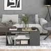Tavolino da salotto Vicco Edgar Antracite/bianco 110 x 59 Anteprima dell’immagine prodotto 6